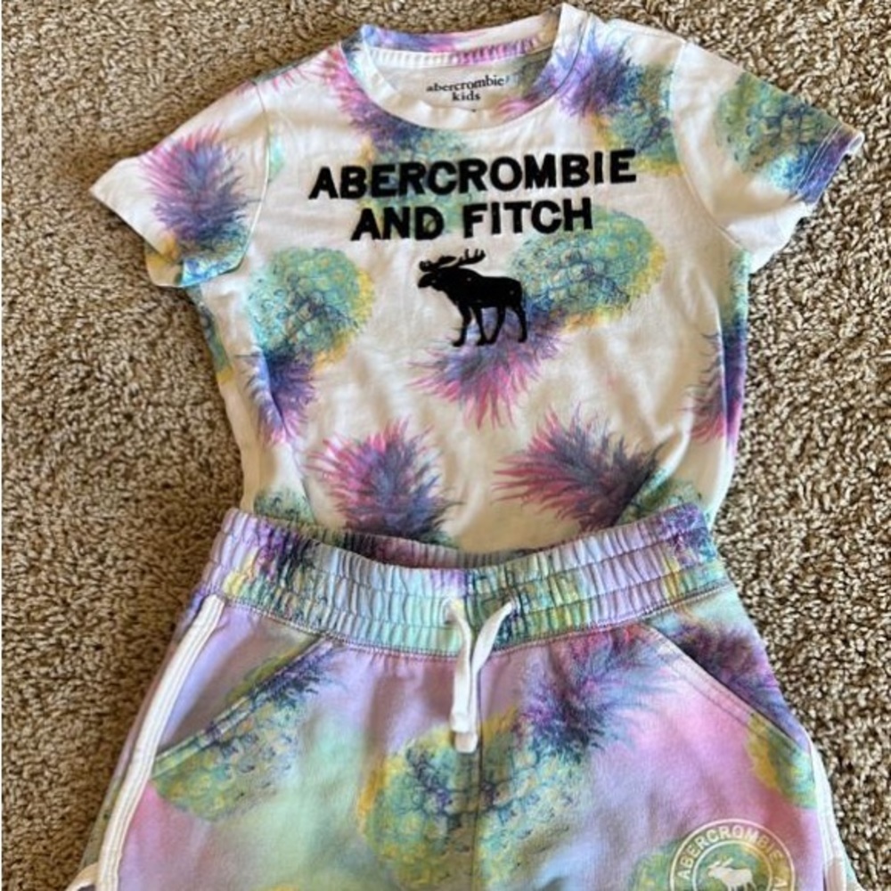 Tie dye pjs for girls from Abercrombie kids